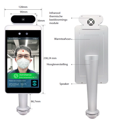 Temperatuur­camera van Formex Medical