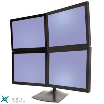 Monitorbeugels: Ergotron DS100 Quad monitorstandaard