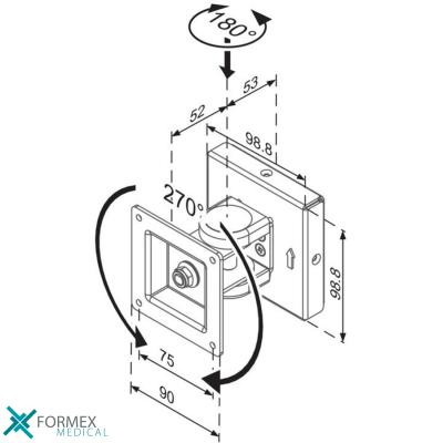 Monitorbeugels: Newstar FPMA-W100
